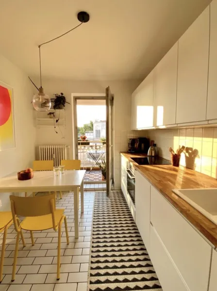 Teilmöblierte 3-Zimmer Wohnung für ein Jahr zu vermieten — photo 1